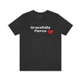 thumbnail image 2 of Gracefully Fierce Stitched Heart Unisex Jersey Short Sleeve Tee, 2 of 10