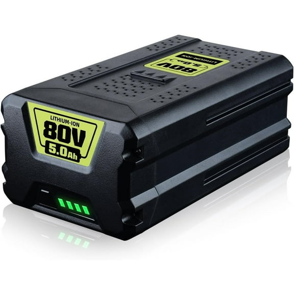 80V 5.0Ah Li-ion Battery Compatible with Greenworks 80V Battery GBA80200 GBA80250 GBA80400 GBA80500 for with LED Indicator Light