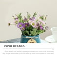 thumbnail image 3 of Maceta de interior Flor artificial Florero azul Maceta artificial Crisantemo Maceta moderna Decoración del hogar Mesa central de flores Planta artificial, 3 of 5