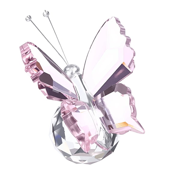 Uxcell Butterfly Crystal Paperweight, 75mm / 3 Inch Crystal Paperweight Paper Weight for Home Office Desktop Table Decor Wedding Party Jewelry Ornaments, Pink