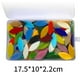 thumbnail image 4 of 100 piezas de mosaico de pétalos de colores mixtos de flores hojas de arte, 4 of 9