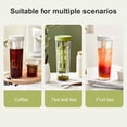 thumbnail image 3 of YAOMOBB Coffee Filter Pot 1L Cold Brew Cup Transparent Hand brewed Coffee with Filter Ring Handle and Fine Mesh Strainer, 3 of 6