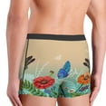 thumbnail image 5 of Balery Colorful Plants And Insects Men's Boxer Briefs, Soft and Breathable Cotton Underwear with nylon Waistband-Medium, 5 of 9