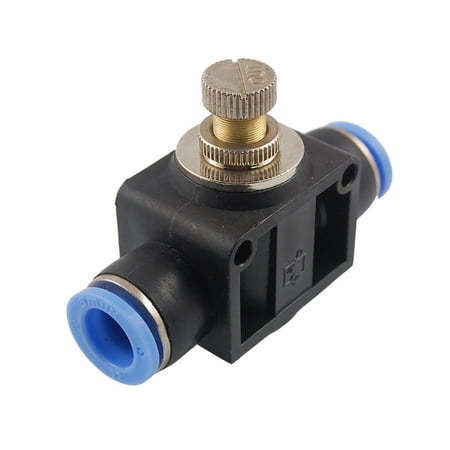 Unique Bargains Pneumatic 12mm to 12mm Joiner Speed Controller Throttle Air