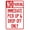 Warning Sign 1, variant on No Parking On The Grass Warning Sign, Rules Metal Sign - 8"x12" Safety Decor for Indoor Outdoor Road Yard Garage Home Business Street Wall