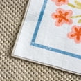thumbnail image 4 of SAFAVIEH Martha Stewart Charmaine Floral Machine Washable Area Rug, Light Blue/Rust, 3' x 5', 4 of 11