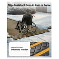 thumbnail image 6 of Rubber Curb Ramp - 33069 lbs Capacity, 2.6" Rise - Driveway Bridge for Cars, SUVs, Wheelchairs, Scooters - Heavy Duty Rubber Ramp with Reflective Strips (1 Pack), 6 of 9