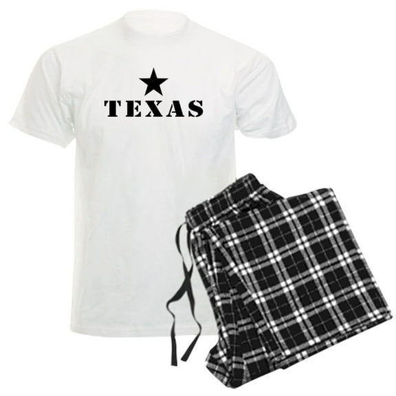 CafePress - Texas, Lone Star State Men's Light Pajamas - Men's Light Loose Fit Cotton Pajama Set