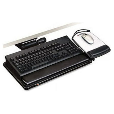 Easy Adjust Keyboard Tray Highly Adjustable Platform  23  Track  Black