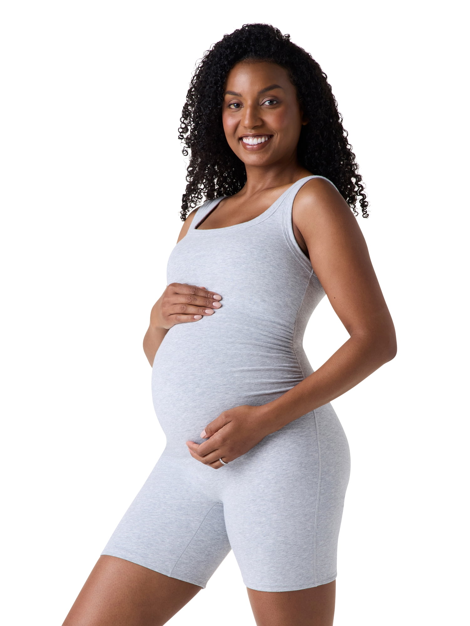 Ingrid & Isabel For Every Belly Women's Maternity Cotton Jersey Romper, Sizes S-XXXL