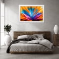 thumbnail image 3 of Stephen Chambers 32x23 White Modern Wood Framed Wall Art Titled - Flower1, 3 of 6