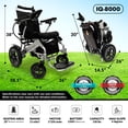 thumbnail image 7 of Majestic Electric Wheelchairs for Adults, Foldable Lightweight Electric Wheelchair, Light Weight Folding Power Chair for Seniors, Portable Motorized Wheelchair, Durable Ultra Light Wheel Chair, 7 of 7