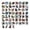 B, variant on 60 Pcs Cartoon Doodle Dog Stickers for Laptop Water Bottle Phone Case Luggage Journal, Creative Decorative Waterproof Vinyl Stickers