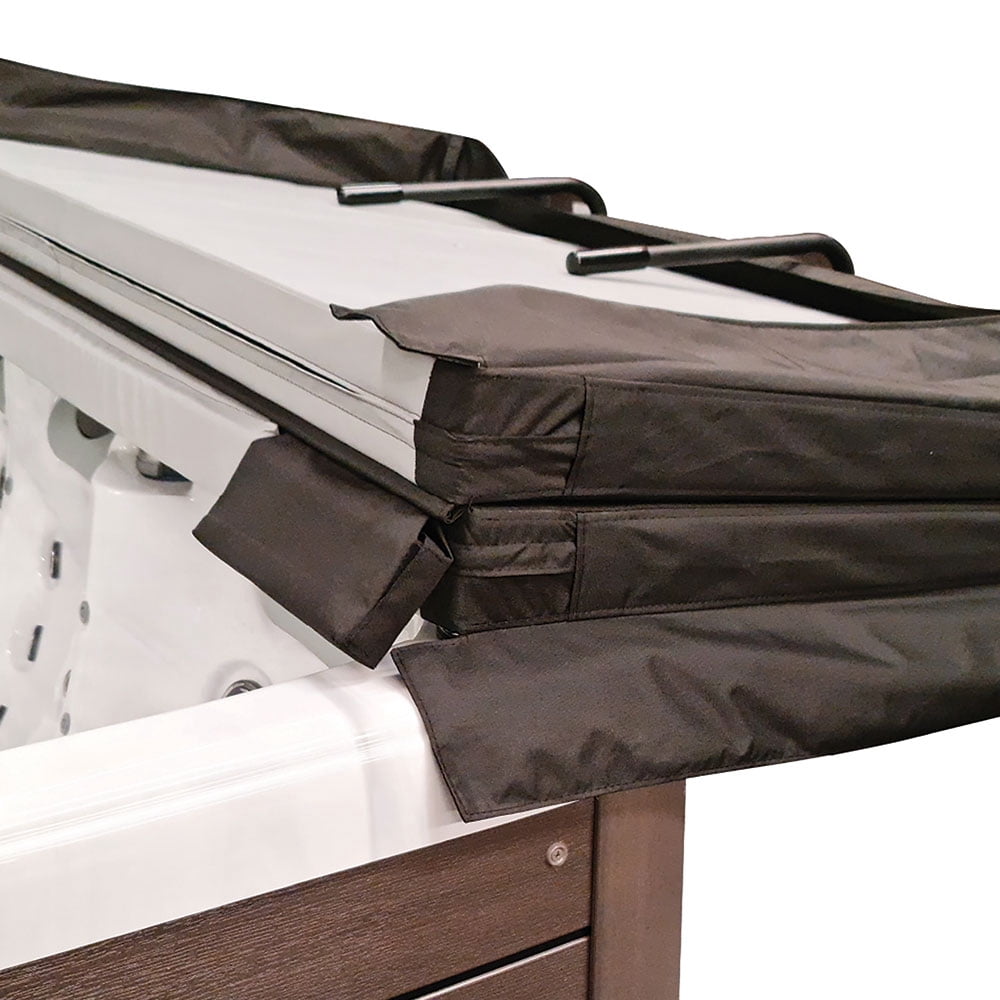 Puri Tech Cradle Undermount Cover Removal System for Hot Tubs and Spas Black