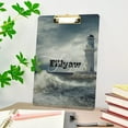 thumbnail image 5 of FMSHPON Ocean Sea Lighthouse Clipboard Hardboard Wood Nursing Clip Board and Pull for Standard A4 Letter 13x9 inches, 5 of 7