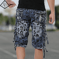 thumbnail image 5 of Pantalones cortos de camuflaje para hombre, estilo cargo, para senderismo, de combate, de camuflaje, estilo bermudas, de diseñador, de moda, elásticos, de algodón de lujo, holgados, 2024, 5 of 5