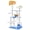 Blue, variant on Yardi Yard Cat Tree, Multi-level Ocean-themed Cat Tree Tower with Sisal Covered Scratching Posts-Blue, Cat Tower condo for Indoor Cats