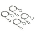 thumbnail image 1 of Unique Bargains Stainless Steel Cable, 4 Pack PVC Coated 15/64' Wire Rope for Deck Railing 3.3ft, 1 of 4