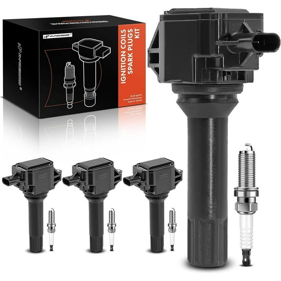 A-Premium Set of 4 Ignition Coil Pack and Iridium Spark Plugs Compatible with Subaru Outback 2013-2014, Forester 2014-2016, Impreza 2013-2015, XV Crosstrek 2013-2014, Legacy 2013-2014, 2.0L 2.5L