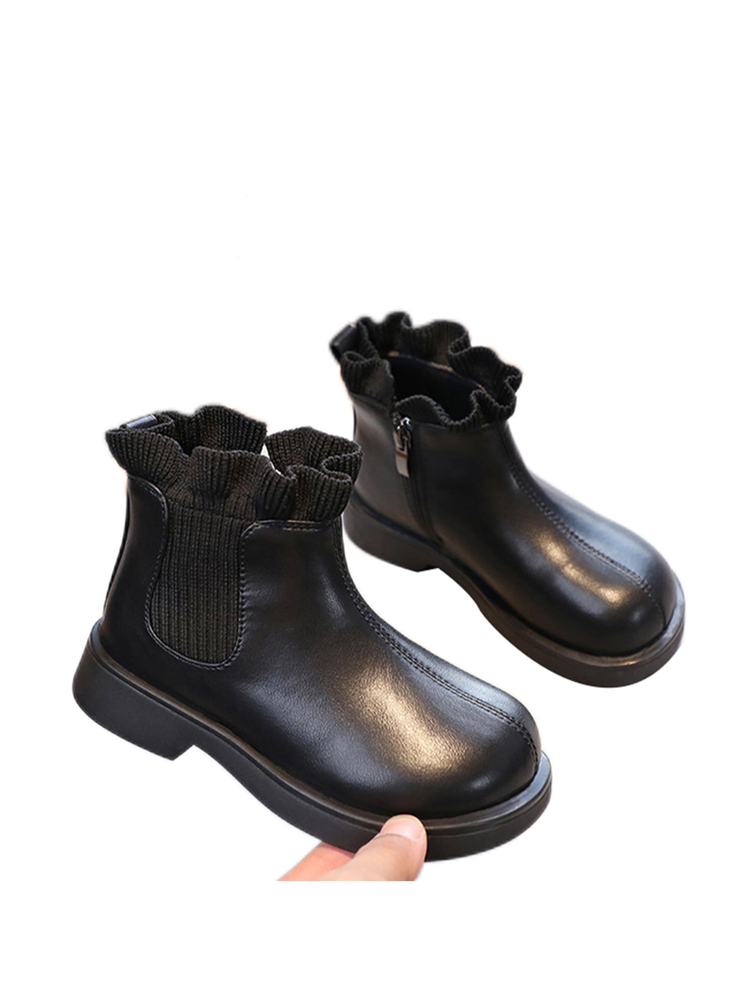 Link Borger telex Gomelly Children Chelsea Boots Elastic Ankle Boot Waterproof Short Bootie  Casual Dress Outdoor Hiking Black with Warm Lined 11C - Walmart.com