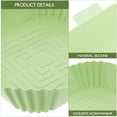 thumbnail image 6 of OUNONA Green Silicone Air Fryer Liner Reusable Heatresistant Cooking Mat for Home Use 10 Inch, 6 of 8