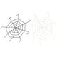 thumbnail image 3 of Tela Decorativa de Telaraña de Telaraña Negra / Blanca Grande de 5 Pies Decoración Colgante de Halloween Yotijar Las arañas de Halloween de las correas, 3 of 7