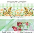 thumbnail image 5 of Spring Easter Tablecloth Rectangle, Flower Bunny & Eggs Buffalo Plaid Decorative Table Cloths Stain Resistant Fabric Table Cover for Dinner/Party/Picnic/Indoor/Outdoor (Green, 60 x 84 Inch), 5 of 6