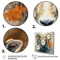 thumbnail image 3 of Designart "Blue Blue Sheep Transcendent Wool" Animals Floater Framed Wall Decor, 3 of 7