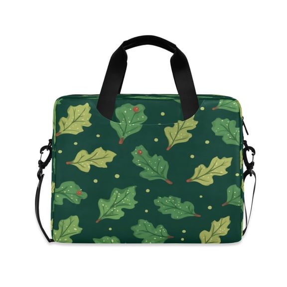 Laptop Bag Laptop Briefcase 15.7 x 3 x 11.8 Inches Laptop Bag Briefcases Laptop Storage Travel Laptop Bag Work Laptop Bag Cartoon Leaves Cute