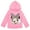 Pink, variant on Disney Minnie Mouse Little Girls Fleece Pullover Hoodie Toddler to Big Kid