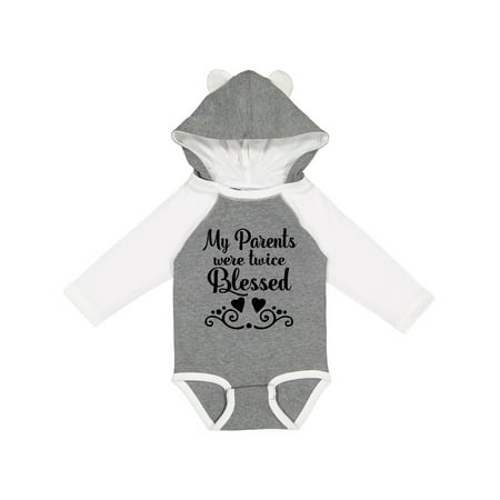 

Inktastic Twins Twice Blessed Gift Baby Boy or Baby Girl Long Sleeve Bodysuit
