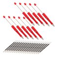 thumbnail image 2 of 10x Stylos Perlables Stylo à Bille Stylo à Bille en Vrac pour Dessin Journal Écriture Fluorescent Rouge, 2 of 8