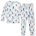 thumbnail image 2 of joogoo Skater Winter Pajamas Set Long Sleeve Soft Cotton Sleepwear 2 Piece 24M, 2 of 7