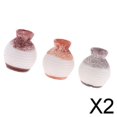 thumbnail image 1 of Juego de 3 Jarrones Chinos de Cerámica Hechos de Resina para Casa de Muñecas Hugo Miniatura 1/12, 1 of 9