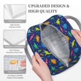 thumbnail image 3 of Gaeub Dinosaurs Adventure Lunch Bag Water-Resistant, Leakproof, Durable, with Spacious Main Compartment and Front Pocket, for School, Work, Picnic, Outdoor Use-One Size, 3 of 6