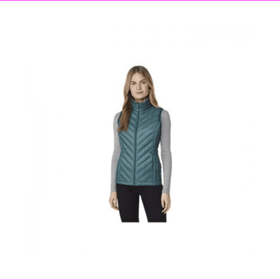 32 Degrees Women's Vest Packable Lightweight Hand Pockets M/Cold Green