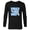 Black, variant on Disney 100 Donald and Daisy Happy Faces D100 - Long Sleeve T-Shirt for Men - Customized-White