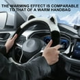 thumbnail image 6 of Herunwer Fluffy Winter Steering Wheel Cover Soft, Short Plush Gray Warm Steering Wheel Cover for Men and Women with Universal, 6 of 9