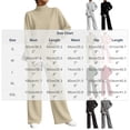 thumbnail image 3 of Yutgune Women's 2 Piece Sweatsuit Mock Neck Long Sleeve Sweatshirt Drawstring Wide Leg Pants Casual Lounge Set, 3 of 7