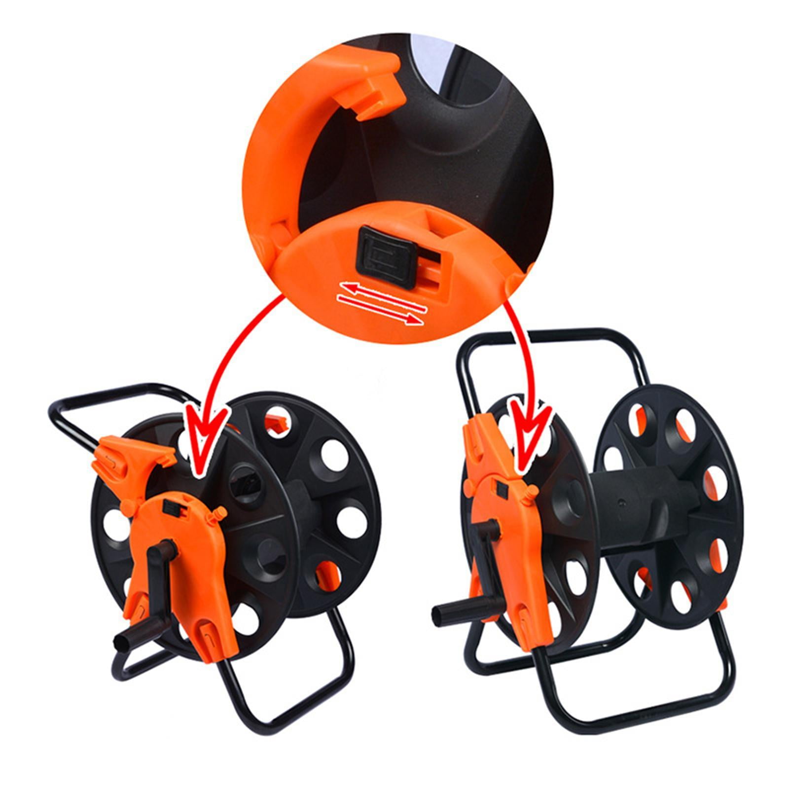 Industrial Water Hose Reel Mobile Hand Crank Handle for Garden Lawn and Backyard Watering