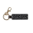 thumbnail image 3 of Keychain 6×3.1×1inpu Leather With Delicate Touch And Strong Recognition Is Used For Daily Travel, Work And Picnic Dark Gray Geometric Patterns_1 (3), 3 of 8
