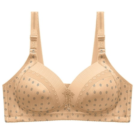 Yyeselk Women s Minimizer Bra Everyday No Underwire Comfort Bra Lift Full Coverage Bras Adjustable Strap Push Up Everyday Bras Gray L