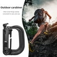 thumbnail image 6 of Yucurem Outdoor D-shaped Backpack Carabiner Plastic Steel Hanging Clasp Mountaineering Essential (Black), 6 of 8