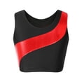 thumbnail image 3 of YIZYIF Girls Shiny Metallic Sleeveless Crop Top Teens Sparkle Glitters Gym Workout Dance Tops Red 16, 3 of 7