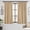 Beige, variant on Light Pink Blackout Curtains Nursery Kids Bedroom 84 Inches Long 2 Panels, Baby Pink Room Darkening Light Blocking Rod Pocket and Back Tab Pleated Black Out Curtains with Hooks, Rings