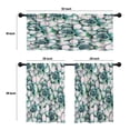 thumbnail image 4 of LALILO Kitchen Curtains and Valances Set of 3 36" Watercolor Window Treatment Tiers for Window Decor, 4 of 5