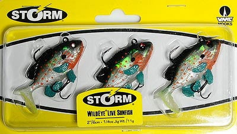 Storm WildEye Live Sunfish 2 Fishing Lure 1/4oz 3pcs