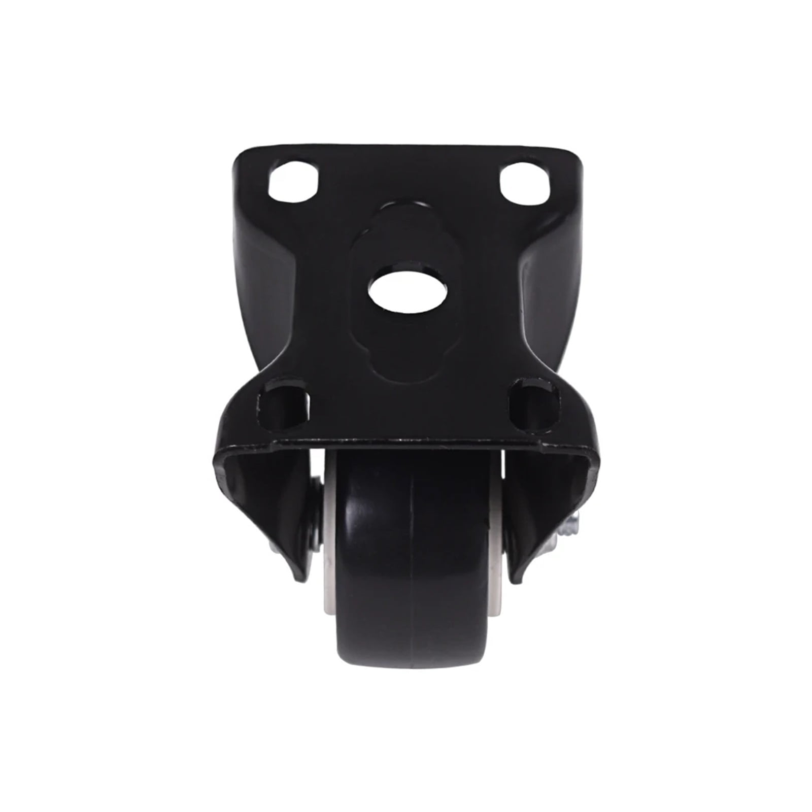 4Pcs 1.6 Inch Dia Heavy Duty 200KG Black Polyurethane Fixed Castor Wheels Trolley Furniture Caster ,Reliable