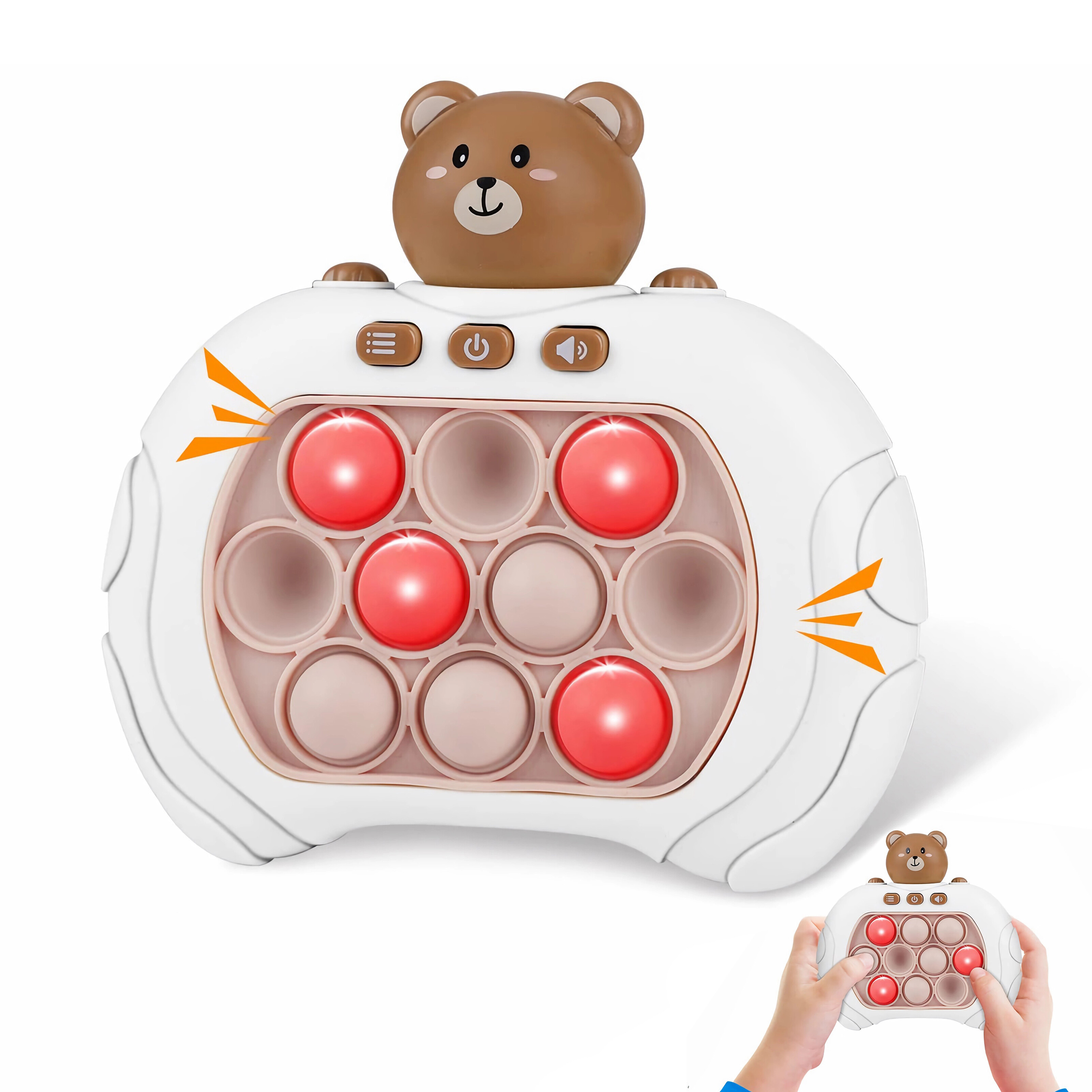 LCHome Pop It Fidget Toys for Kids Adults Handheld Light Up Quick Push