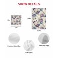 thumbnail image 7 of Farmhouse Flowers Kitchen Dish Towels for Drying Dishes Set of 3, Botanical Purple Blue Floral Plants Waffle Weave Microfiber Hand Tea Bathroom Towels Quick Dry & Absorbent Towel 12x12, 7 of 7